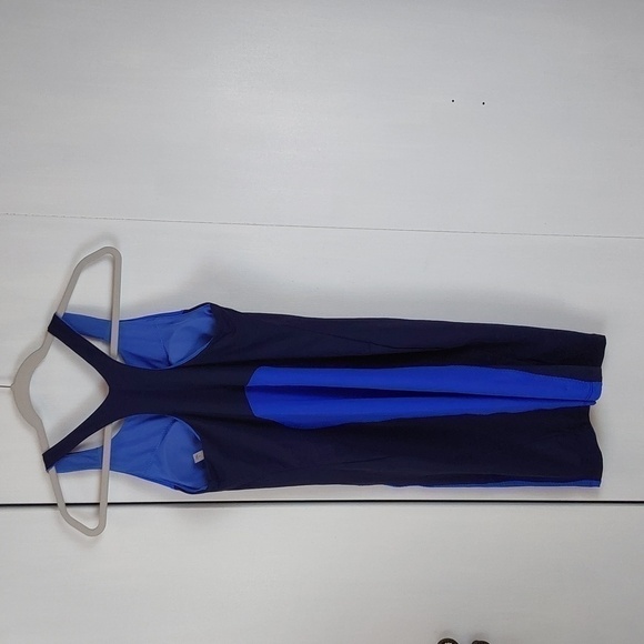 Athleta- Black/Blue Colorblock Racerback Athleisure Dress Activewear Sz.S - Picture 3 of 8
